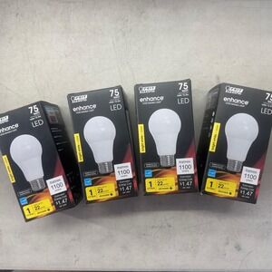FEIT ELECTRIC OM75DM/930CA 75W A19E26 3K LED BULB 4 Pack